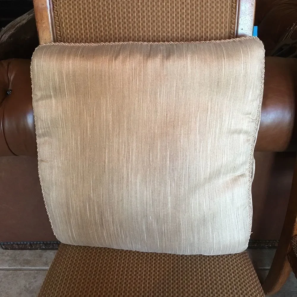 HIGH END Taupe Stripe Textured Pillow